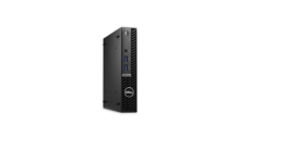 Dell OptiPlex 7010 - Micro - Core i7 13700T / 1.4 GHz - RAM 16 GB - SSD 512 GB - NVMe, Class 35 - UHD Graphics 770 - GigE - WLAN: Bluetooth, 802.11a/b/g/n/ac/ax - Win 11 Pro - monitor: ninguno - teclado: español - negro - BTS - con 3 años de servicio de hardware in-situ/Servicio en casa después de diagnóstico remoto