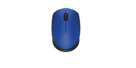 Logitech M170 – Ratón – diestro y zurdo – inalámbrico – 2.4 GHz – receptor inalámbrico USB – azul