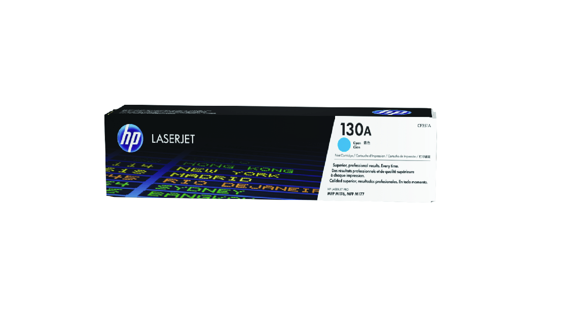 HP 130A – Cián – original – LaserJet – cartucho de tóner (CF351A)