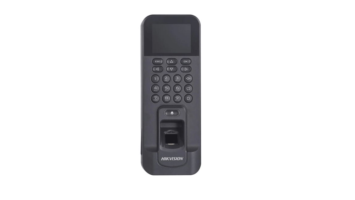 Hikvision Pro Series DS-K1T804AMF – Terminal de control de acceso con lector de huellas dactilares – cableado – Wi-Fi – 10/100 Ethernet – negro