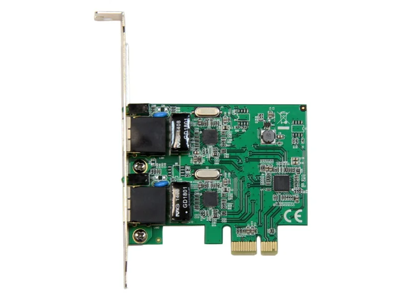 StarTech.com Adaptador Tarjeta de Red NIC PCI Express PCI-E de 2 Puertos Ethernet Gigabit - 2x RJ45 Hembra - Adaptador de red - PCIe perfil bajo - Gigabit Ethernet x 2 - para P/N: ET91000SM10, ET91000SM20 – ST1000SPEXD4 - Imagen 3