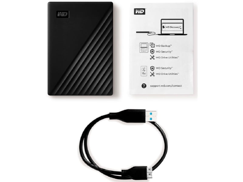 WD My Passport WDBYVG0010BBK - Disco duro - cifrado - 1 TB - externo (portátil) - USB 3.2 Gen 1 - AES de 256 bits - negro – WDBYVG0010BBK-WESN - Imagen 3