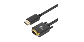 Xtech - DisplayPort / VGA Cable - Black